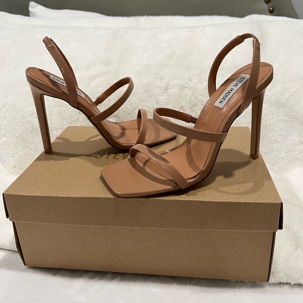 Steve Madden Leather Heel Dark Blush Size 8